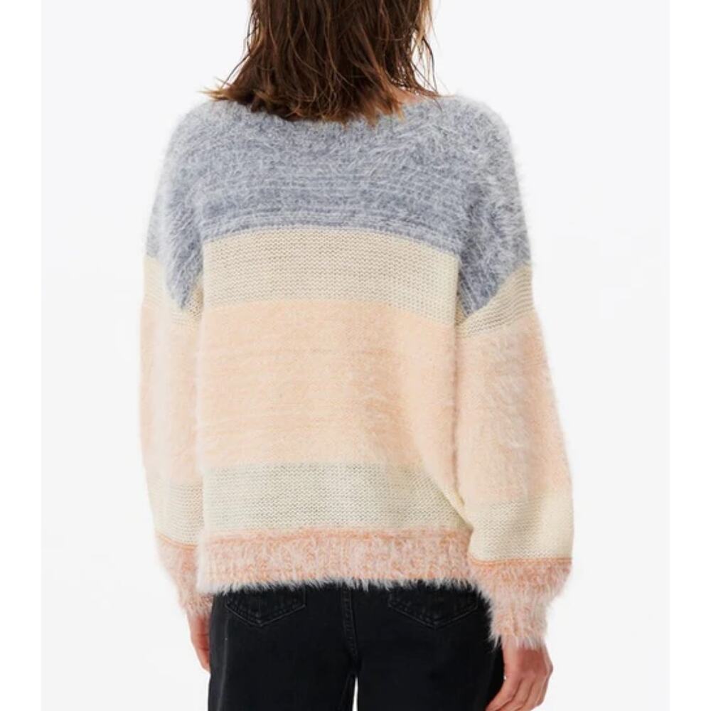 Rip Curl Fuzzy Oversized Sweater MEDIUM Lambs Woo… - image 3
